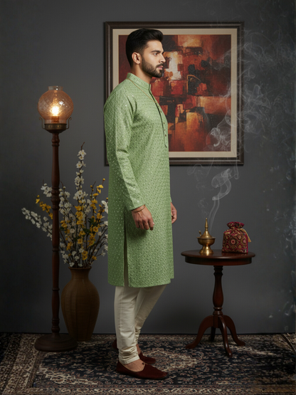 Carnival Class of Sequience Embroidery Regular fit Kurta