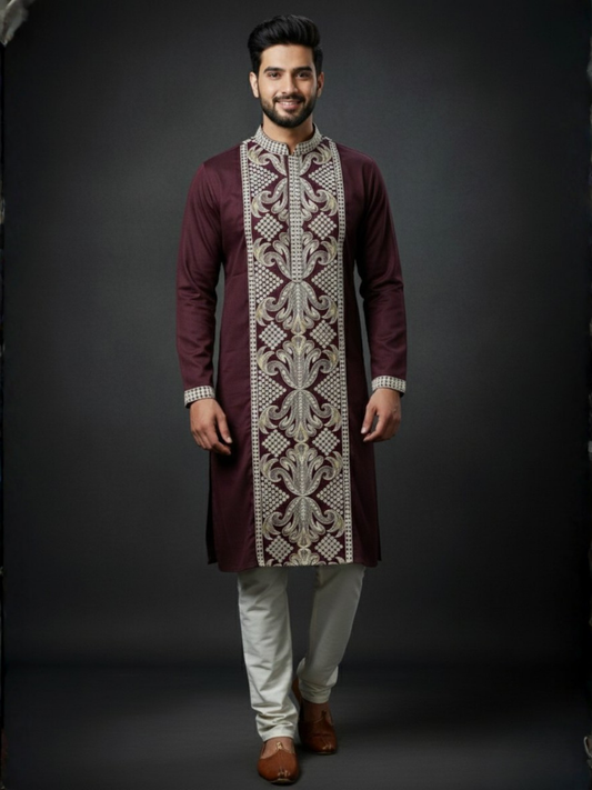 The Burgundy Resham Edit