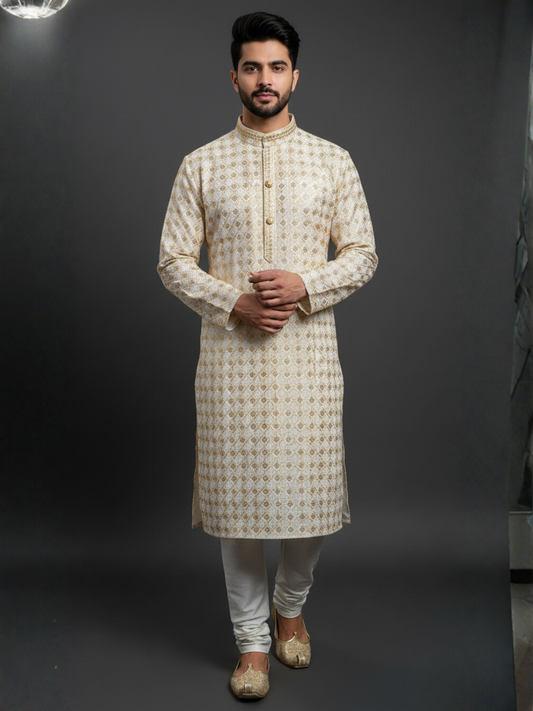 Glam and Glitter Sequience Embroidery Regular Fit Kurta