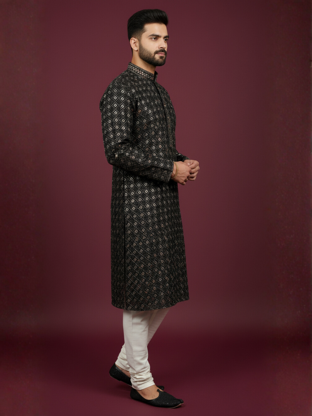 Glam and Glitter Sequience Embroidery Regular Fit Kurta